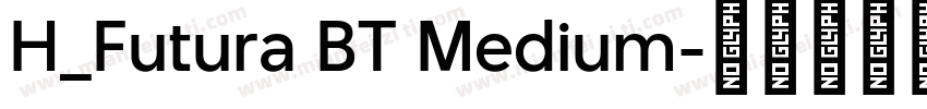 H_Futura BT Medium字体转换
